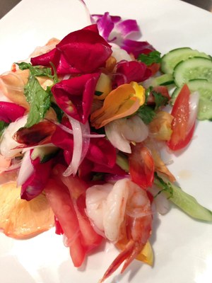 Rose Petals and Prawns