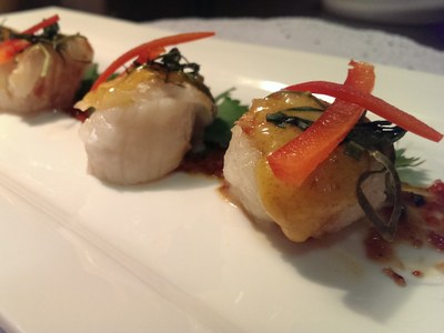 Panang Scallops & Pork Belly